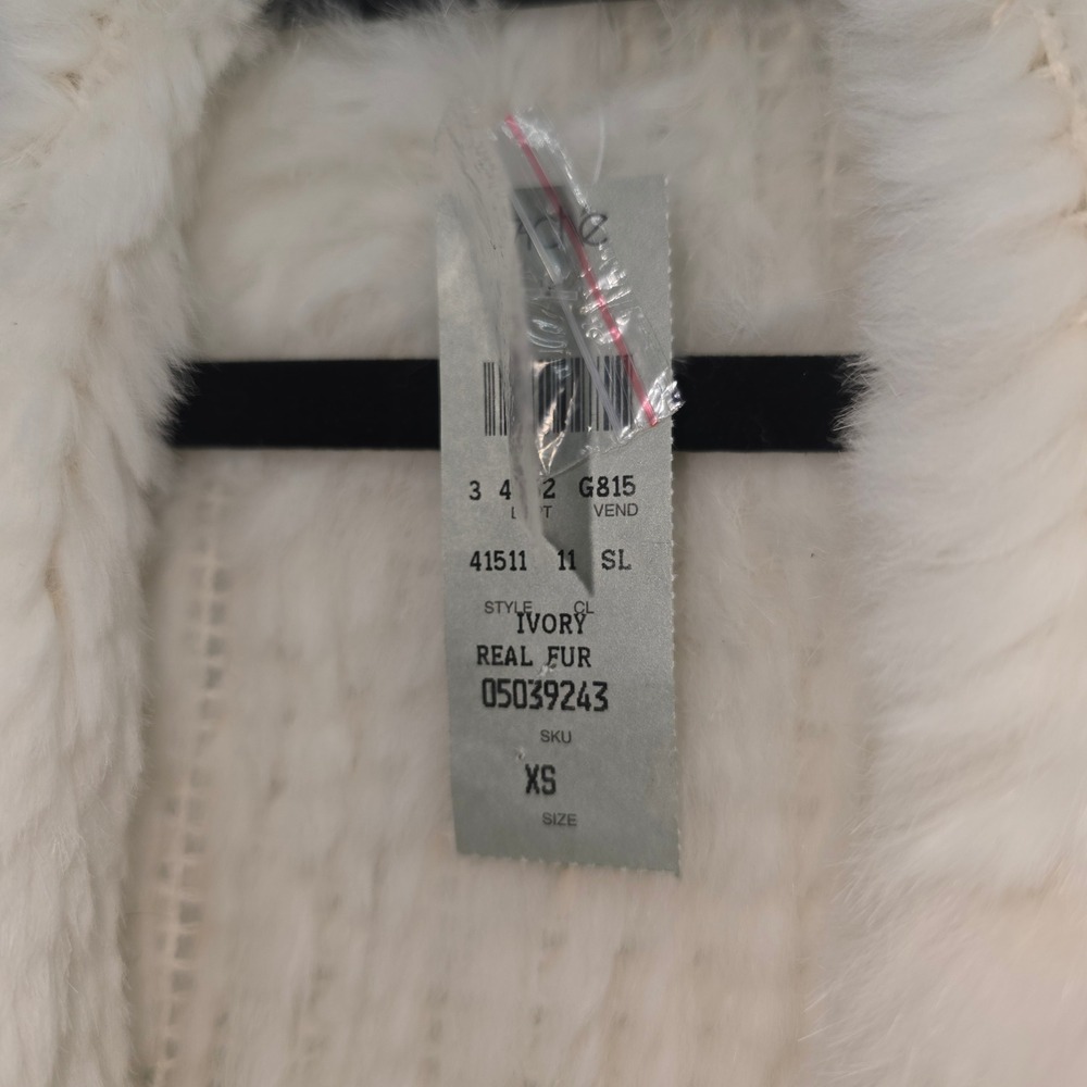 Vintage Cache Genuine Rabbit Fur Jacket New With Tags - Picture 4 of 10